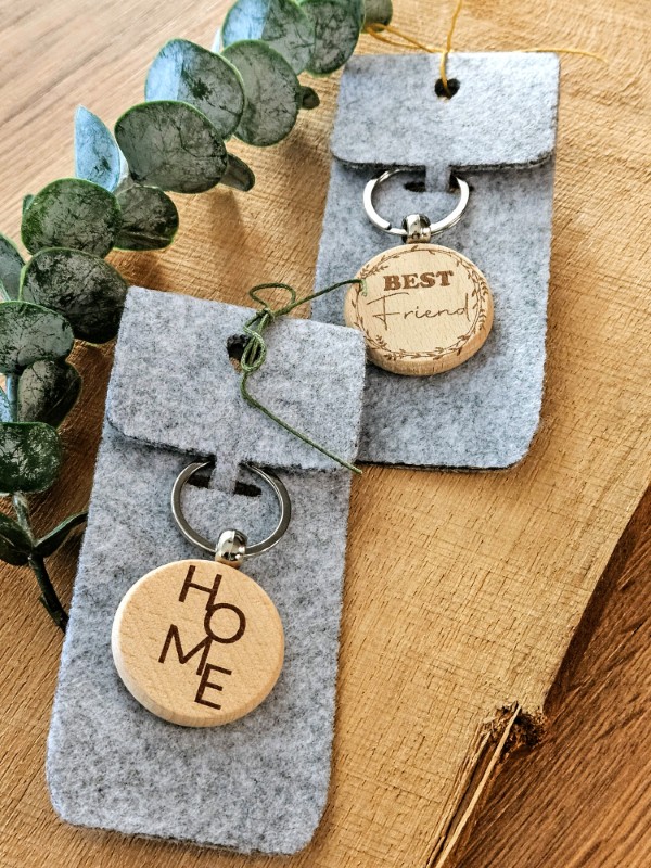 Schlüsselanhänger Holz